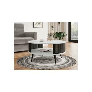 MIRJAN 24 Kávésasztal ROENNI 44x75 cm fekete/fehér kép