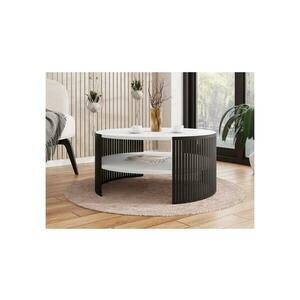 MIRJAN 24 Kávésasztal FIKOLI 40x75 cm fekete/fehér kép