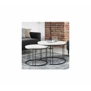 MIRJAN 24 KÉSZLET 2x Kávésasztal RAGNAR fekete/fehér kép