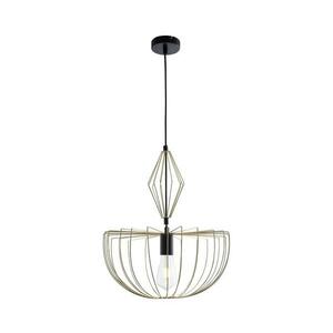 Csillár zsinóron JASMINA 1xE27/20W/230V átm. 40 cm arany 328373 kép