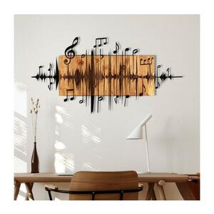 Fali dekoráció 90x47 cm jegyzetek fa/fém 279ENZ1782 kép