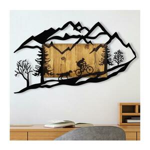 Fali dekoráció 110x65 cm biciklizés fa/fém 899SKL2176 kép