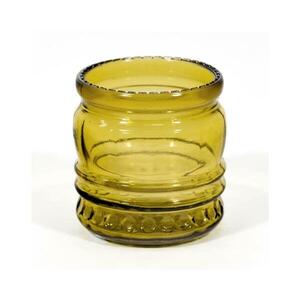 Temetői üvegváza 9 cm, füstszínű kép