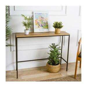 Konzolos asztal CANVAS 80x100 cm fenyő atlantic/fekete 706CLN1111 kép