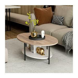 Kávésasztal ELIS 36x90 cm tölgy/fehér 506MNR1230 kép