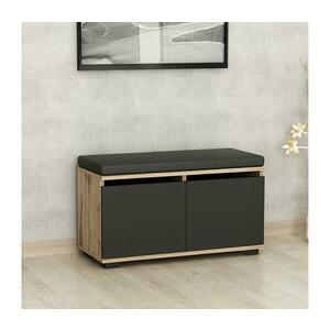 DRAGO cipőtároló 42x80 cm fekete/dió 506MNR3330 kép