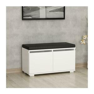 Cipősszekrény DRAGO 42x80 cm fehér/fekete 506MNR3329 kép