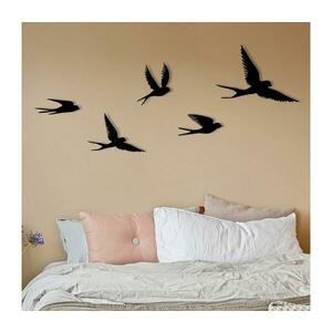 KÉSZLET 5x Fali dekoráció madarak fém 279ENZ2593 kép