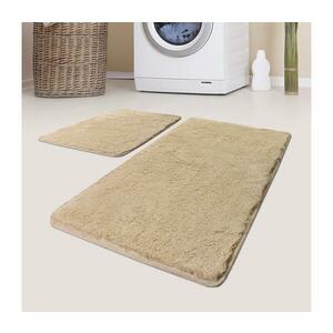 2 db bézs fürdőszobai szőnyeg 60x100 cm készlet 359CHL2188 kép