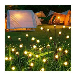 LED Napelemes dekor lámpa 10xLED/1, 2V 3000K 73 cm 600 mAh IP44 SOLAR 10 CLUSTER kép