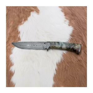 Jiří Čurda Damaszkuszi vadászkés 14 cm gesztenyefa 647 kép