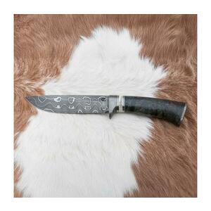 Jiří Čurda Damaszkuszi vadászkés 13, 8 cm Nyírfa/tevecsont 592 kép