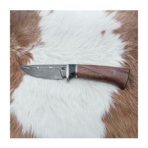 Jiří Čurda Damaszkuszi vadászkés 9, 7 cm dió/juhar 552 kép