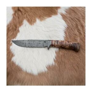 Jiří Čurda Exkluzív damaszkuszi kés 14, 4 cm gesztenyefa/mamutfog 547 kép