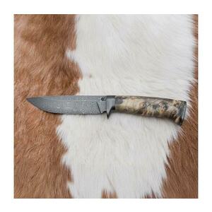 Jiří Čurda Exkluzív damaszkuszi kés 13 cm gesztenyefa 671 kép