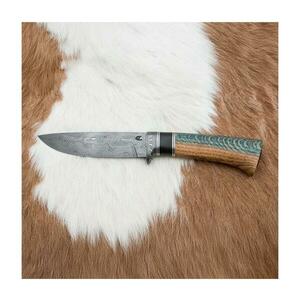 Jiří Čurda Exkluzív damaszkuszi kés 12, 7 cm tölgy/ébenfa 604 kép