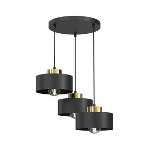 Csillár zsinóron MARTI 3xE27/15W/230V fekete/arany 9999 kép