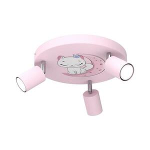 Gyerek spotlámpa FUN 3xGU10/8W/230V rózsaszín/macska 9379 kép