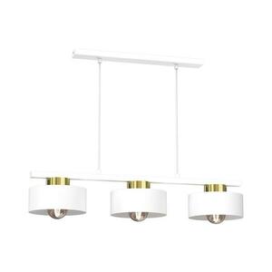 Csillár zsinóron MARTI 3xE27/15W/230V fehér/arany 9849 kép