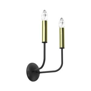 Fali lámpa AKASYA 2xE14/15W/230V fekete/arany 4278 kép
