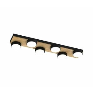 Mennyezeti lámpa SEMA 6xGX53/15W/230V fekete/barna/tölgy 7945 kép