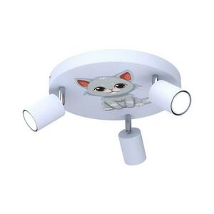 Gyerek spotlámpa FUN 3xGU10/8W/230V kék/macska 9325 kép