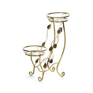 HowHomely Virágállvány 70x50 cm arany 10 kép