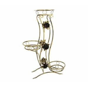 HowHomely Virágállvány 100x70 cm arany 10 kép