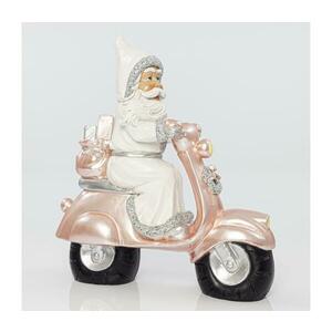 Eurolamp Karácsonyi dekoráció 33 cm Mikulás motorral 600 kép