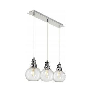 Csillár zsinóron AKSO 3xE14/40W/230V ezüst MD1632 kép