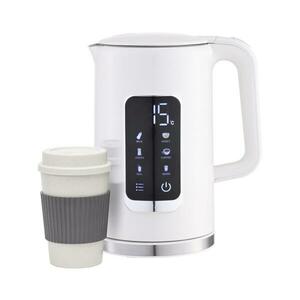 Vízforraló LCD kijelzővel 1, 7 l 2200W/230V fehér + bögre 450 ml PEKR723W kép
