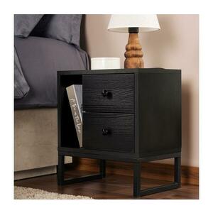 Éjjeliszekrény GLIMMER 50x45, 2 cm fekete 241NRD1411 kép