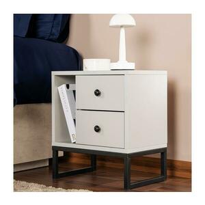 Éjjeliszekrény GLIMMER 50x45, 2 cm szürke/fekete 241NRD1412 kép