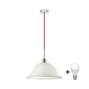 Eglo LED csillár kábelre 1xE27/60W/230V fehér 1xEG32516+1xNSLA50010 kép