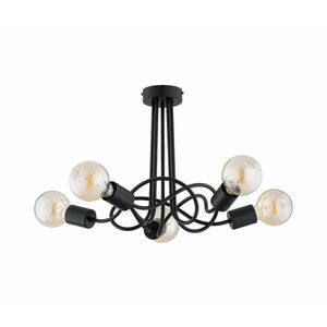 Felületre szerelhető csillár WINGO 5xE27/15W/230V fekete 63304 kép