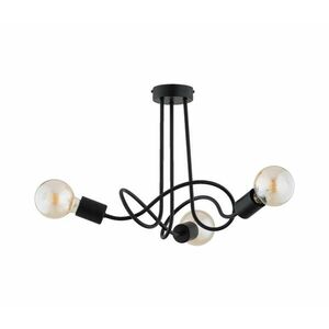 Felületre szerelhető csillár WINGO 3xE27/15W/230V fekete 62518 kép