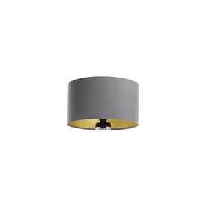 Univerzális STANDART E27 lámpabúra, 45 cm, szürke/arany D kép