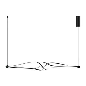 LED Csillár zsinóron TWISTER LED/56W/230V fekete ML1189 kép