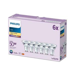 KÉSZLET 6x LED Izzó Philips GU10/4, 6W/230V 2700K 8719514452527 kép