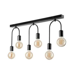 Mennyezeti lámpa JANO 6xE27/15W/230V fekete LM kép