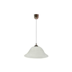 Csillár zsinóron VERA 1xE27/60W/230V réz/fehér 31 kép