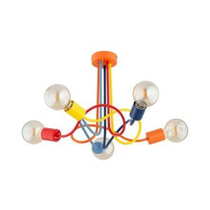 Gyerek felületre szerelhető csillár WINGO 5xE27/15W/230V színes 63307 kép