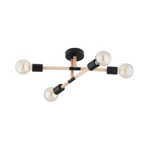 Felületre szerelhető csillár OTELLO 4xE27/15W/230V fekete/bézs 63274 kép