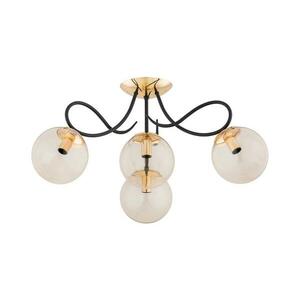 Felületre szerelhető csillár OXA 4xE14/10W/230V arany/fekete 63214 kép