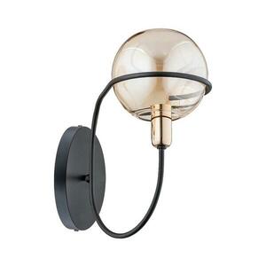 Fali lámpa PETRA 1xE14/10W/230V fekete/arany 60899 kép