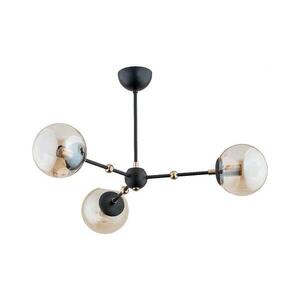 Csillár rúdon ITORIS 3xE14/10W/230V fekete/arany 28363 kép