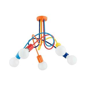 Gyerek felületre szerelhető csillár TANGO 5xE27/15W/230V színes 28265 kép