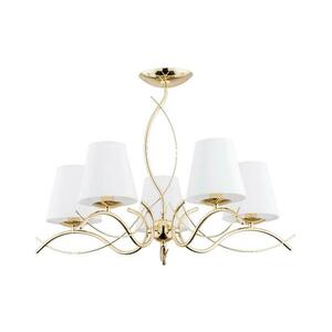 Csillár rúdon MONZA 5xE14/10W/230V arany 27615 kép