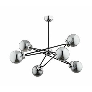 Csillár rúdon SAGITO 6xE14/10W/230V króm 25616 kép