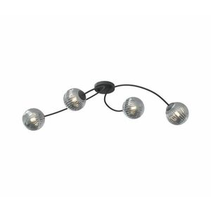 EMIBIG Felületre szerelhető csillár VIBRA 4xE14/10W/230V fekete/szürke 1399/4 kép